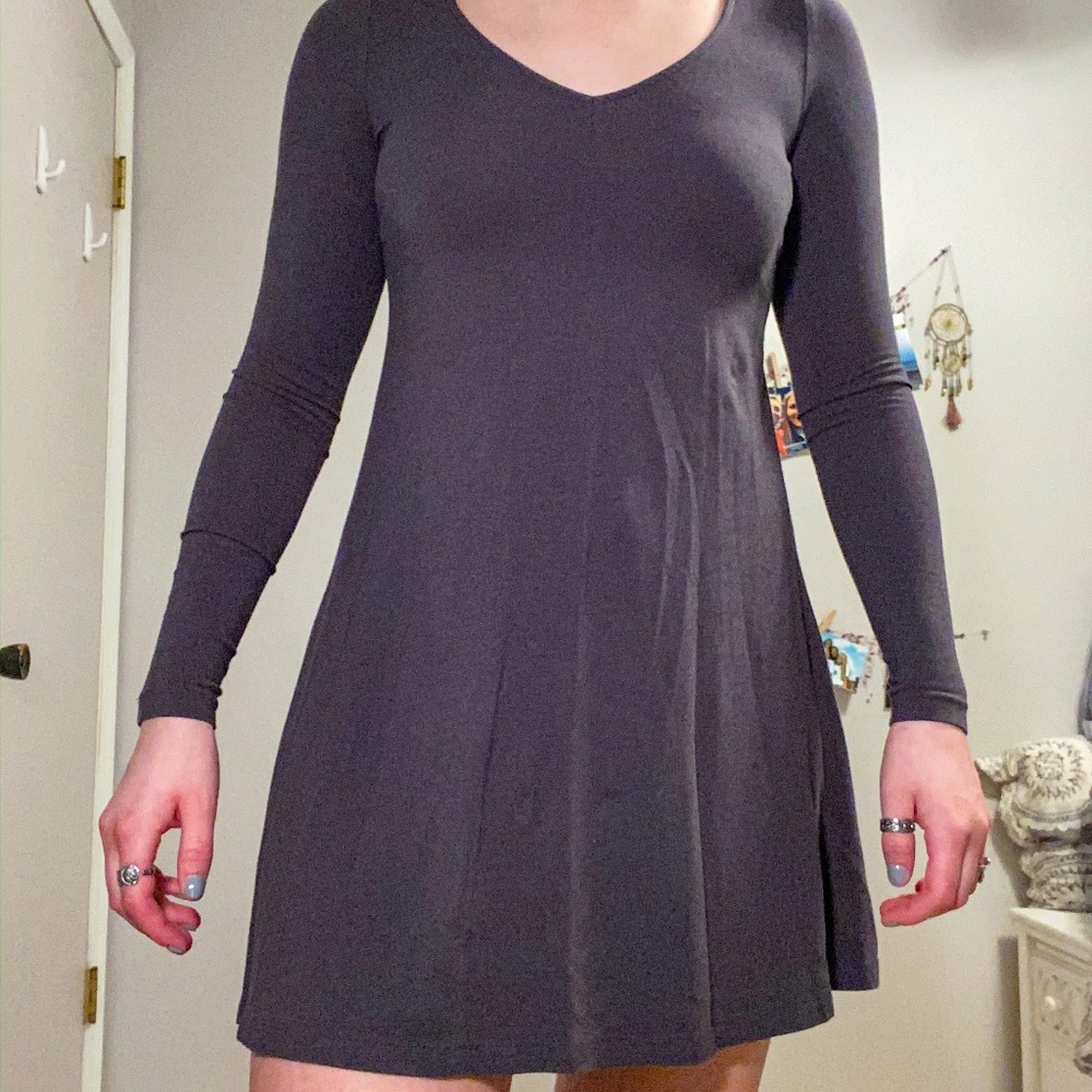 Express Long Sleeve Skater Dress